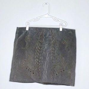 NWT Zara Women Pig Leather Skirt Size Large